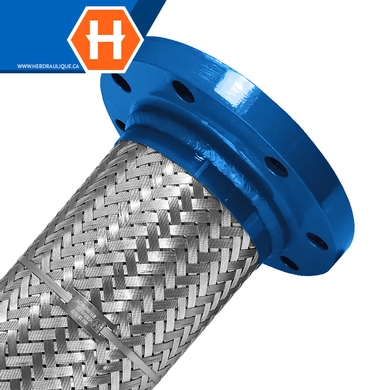 Standard flexible hose w/ 150# flanges steel ends