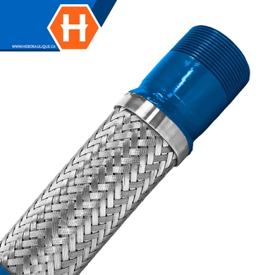 Standard flexible hose w/ NPT male steel ends