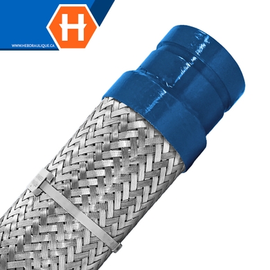 Flexible hose w/ grooved steel ends