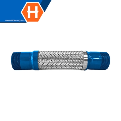 Standard flexible hose w/ NPT male steel ends