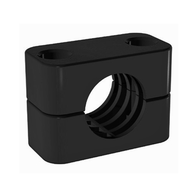 Corps collet simple noir (PA) - tube/pipe Gr.1-8