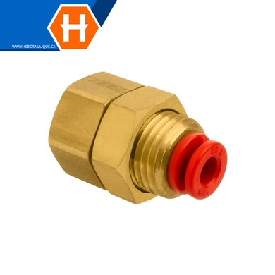 Pneumatic bulkhead connector (imperial tube) x F.NPT