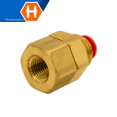 Pneumatic bulkhead connector (imperial tube) x F.NPT