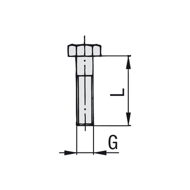 Boulon hex - type AS simple - Gr.1-8