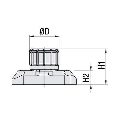 Noix hex rail de montage - SM - Gr.1-8 / 1D-5D