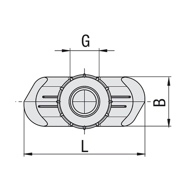 Noix hex rail de montage - SM - Gr.1-8 / 1D-5D