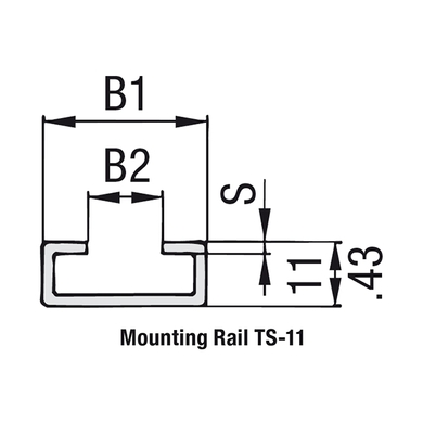 Rail de montage - TS - Gr.1-8