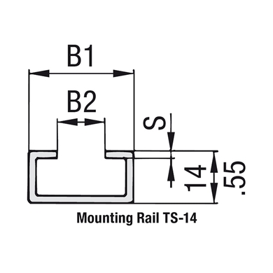 Rail de montage - TS - Gr.1-8